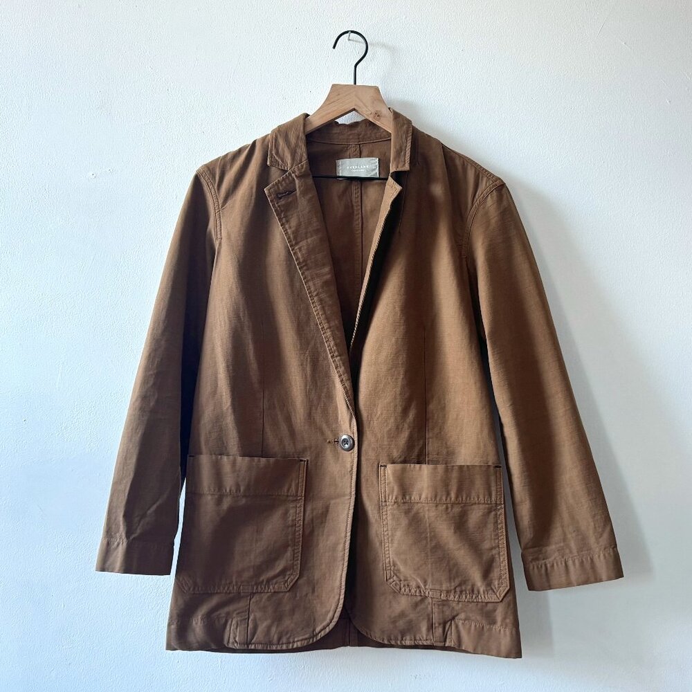 Everlane Fatigue Blazer in Walnut Brown, XS